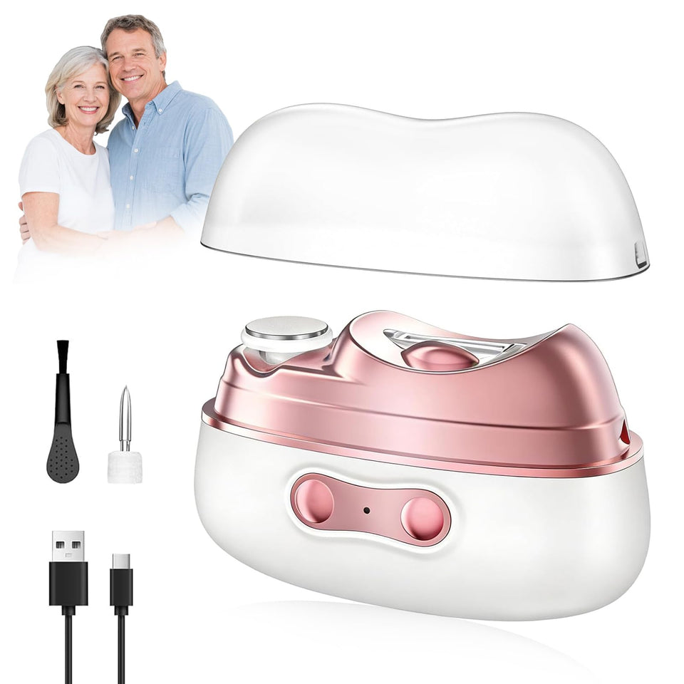 Generic 2026 Electric Nail Clipper front view with LED light for precise trimming.