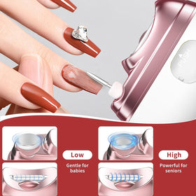 Generic 2026 Electric Nail Clipper LED light brightens nails for precise trimming.