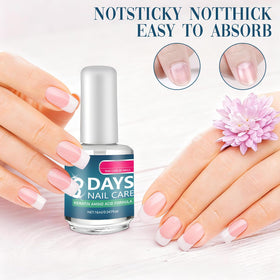 Nails with natural shine after applying 3 Days Nail Care
