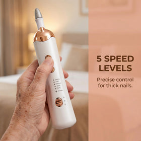 Generic 5-speed tool enables customized nail care for different nails.
