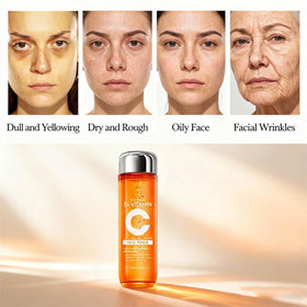 Generic 5x Vitamin C Toner pump: easy application with smooth, refreshing feel.