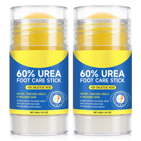 Generic 60-percent Urea Foot Cream Stick application image shows quick-absorbing relief