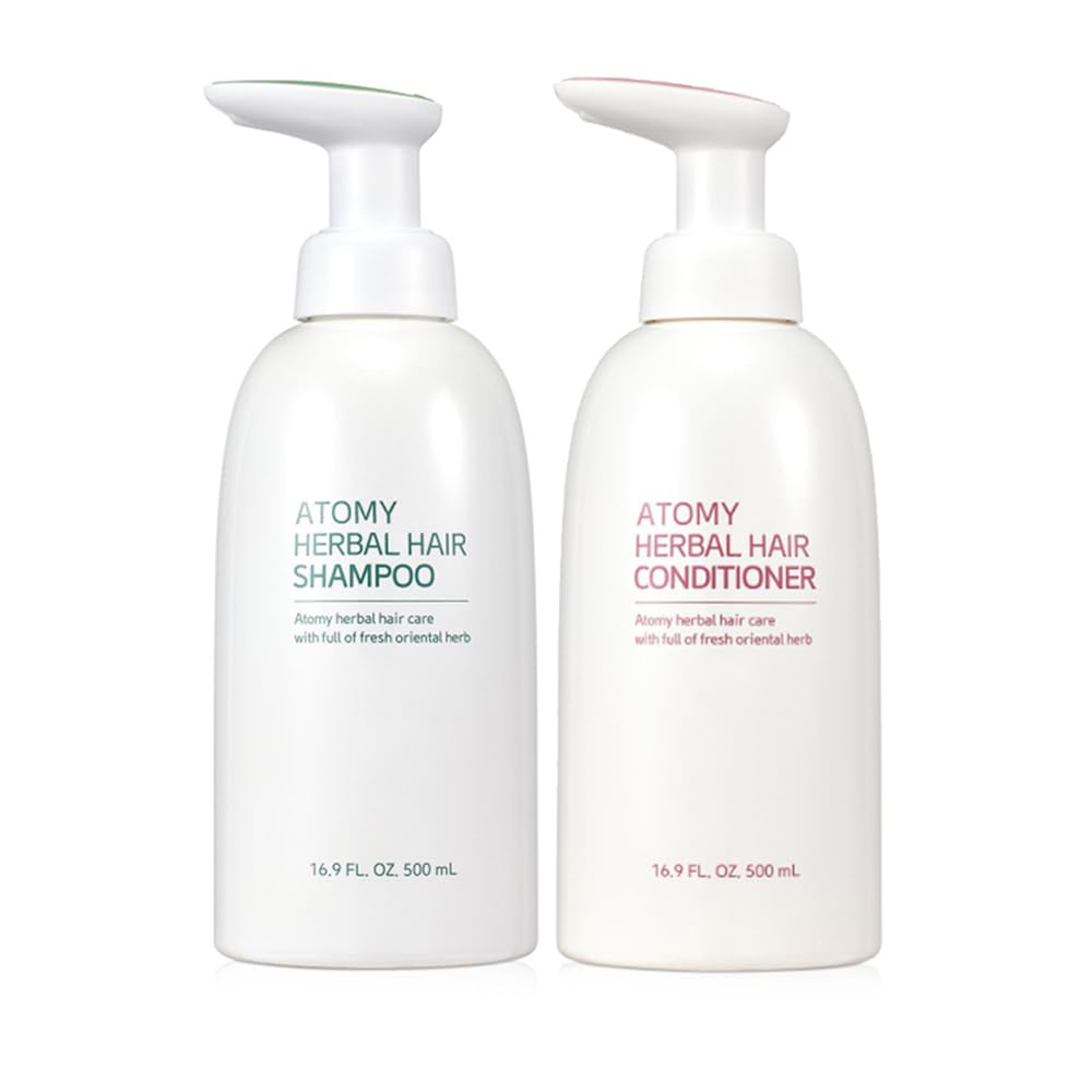 Generic A.t.o.m.y Herbal Shampoo bottle front view highlighting nourishing formula