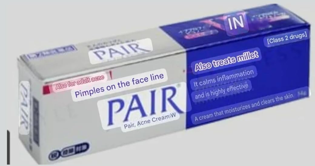 Generic Acne Control Cream close-up on skin with a clear complexion