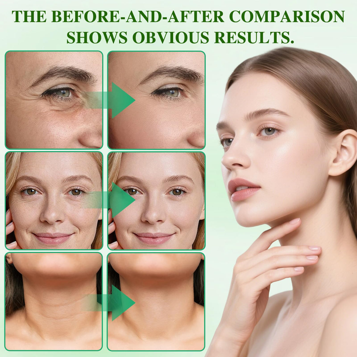 Generic Advanced peptide formula close-up highlighting elasticity benefits.