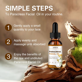 Generic AIninas Paracress Oil texture swirl shows lightweight absorption and moisture.
