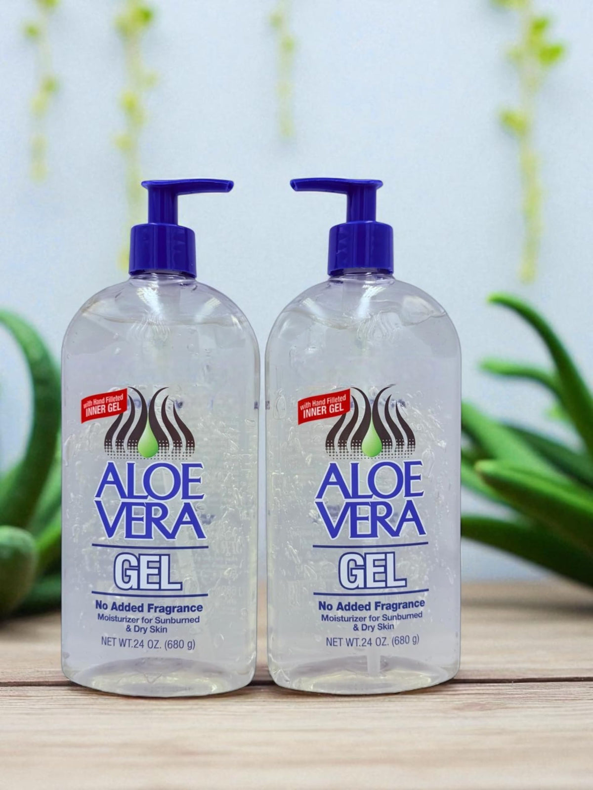 Texture closeup of Generic Aloe Vera Gel showing smooth, non-greasy hydration