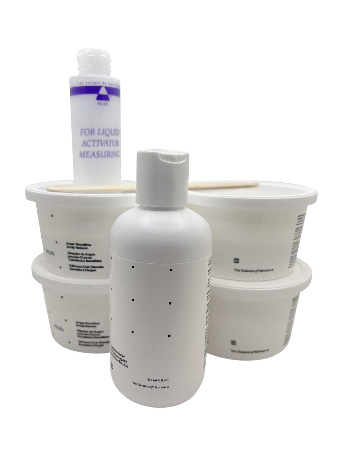 Generic Argan Sensitive Scalp Relaxer bottle designed for gentle scalp care and smooth results.