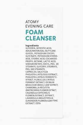 Generic A.T.O.M.Y foam-lather close-up showing luxurious cleansing experience.