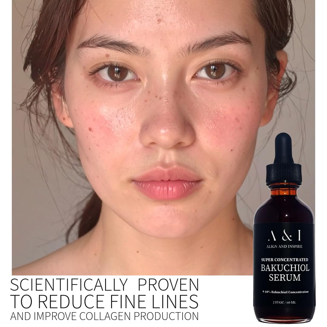 Generic Bakuchiol Serum application closeup demonstrates small amount goes a long way.