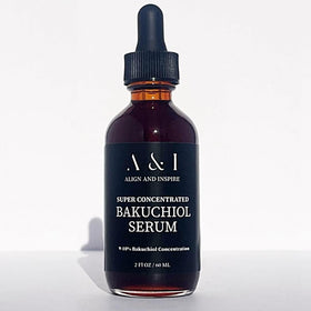 Generic Bakuchiol Serum bottle cap closeup shows a clean, plant-based formula for daily care.