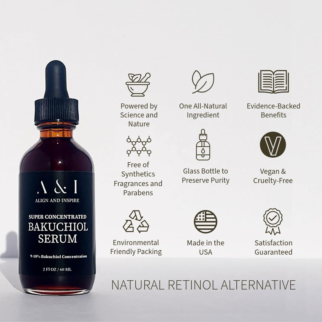 Generic Bakuchiol Serum dropper closeup emphasizes easy dosing for gentle nightly use.