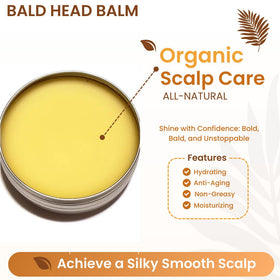 Generic Bald Head Balm application promotes a polished, healthy-looking scalp.