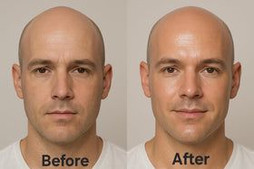 Generic Bald Head Balm with shea and cocoa butter forms a protective barrier.