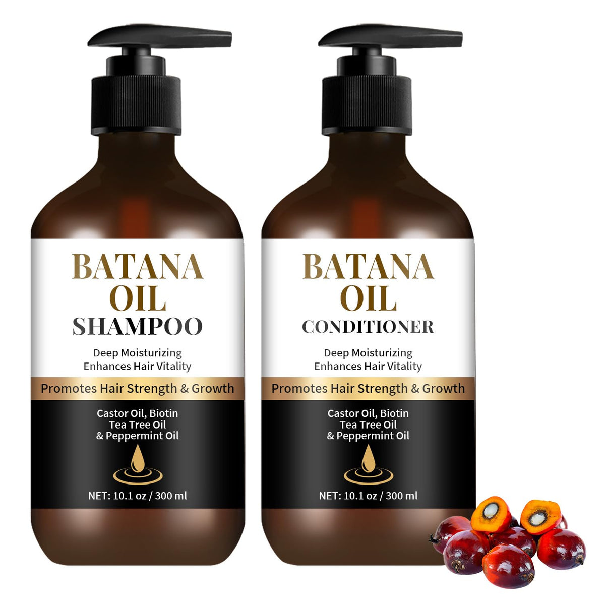 Generic Batana Oil Shampoo bottle for daily cleansing and scalp care
