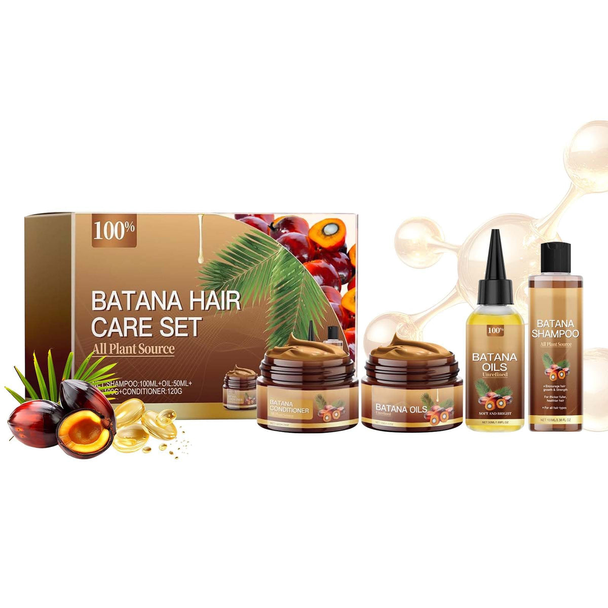Generic Batana Oil Shampoo bottle for nourished, smoother hair.