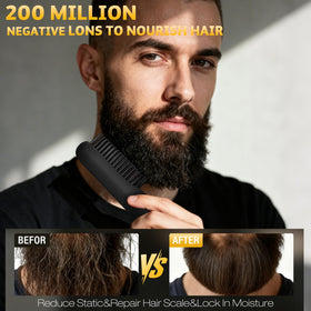 Generic Beard Straightener showing 7 heat settings for customizable beard care.