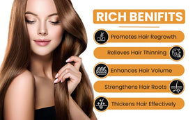 Generic Beef Tallow shampoo bottle demonstrates stronger-looking strands.