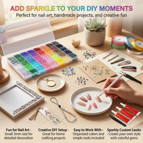 Generic beginner-friendly kit with tweezers and pickup wax pencil for precise placement
