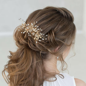 Generic Bendable copper wire branches allow flexible shaping for custom updos
