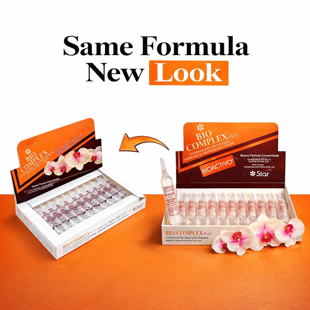 Generic Bio Complex Dominican Hair Treatment ampoules pack for home conditioning.
