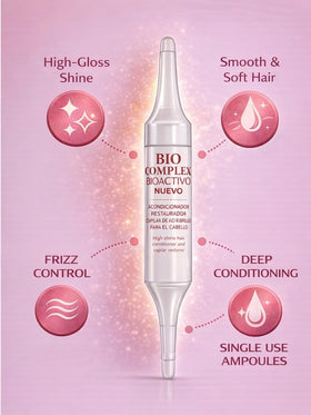 Ampoules applied evenly for smoother, more manageable hair.