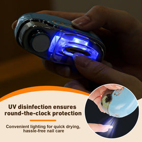 Generic ergonomic blue nail clipper aids quick, precise trimming for babies and seniors
