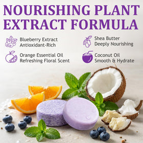 Generic Blueberry Fields bundle packaging highlights natural ingredients and low waste