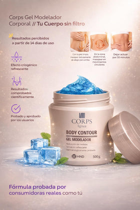 Generic Body Contour Gel abdomen-toning focuses on midsection for firmer appearance.