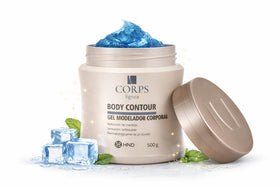 Generic Body Contour Gel application demonstrates cooling, targeted area use.