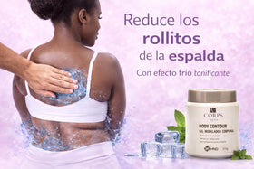 Generic Body Contour Gel back-application supports a smoother back silhouette.