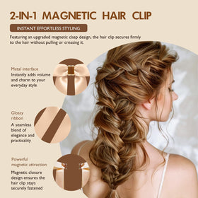 Generic Bow clip suitable for all hair types and textures.