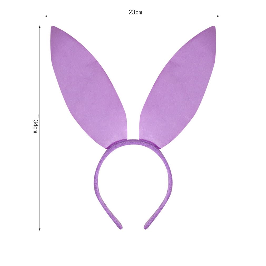 Generic purple rabbit ears headband, durable design for events.
