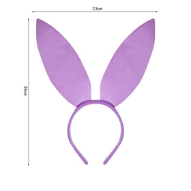 Generic purple rabbit ears headband, durable design for events.