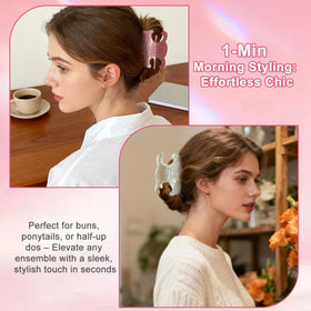 Generic butterfly clip with secure non-slip grip for stable updos