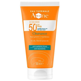 Generic Clean Solaire SPF 50 bottle with matte finish for daily facial protection.