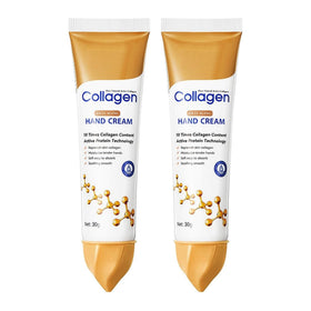 Generic Collagen Hand Cream bottle showing 10x protein for firmer skin.