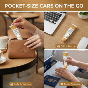 Travel-friendly tube from Generic Collagen Hand Cream suits work and travel.