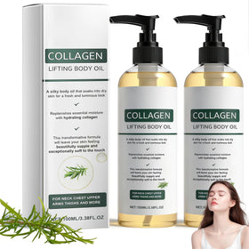 Generic Collagen Lifting Body Oil bottle shown for lightweight hydration