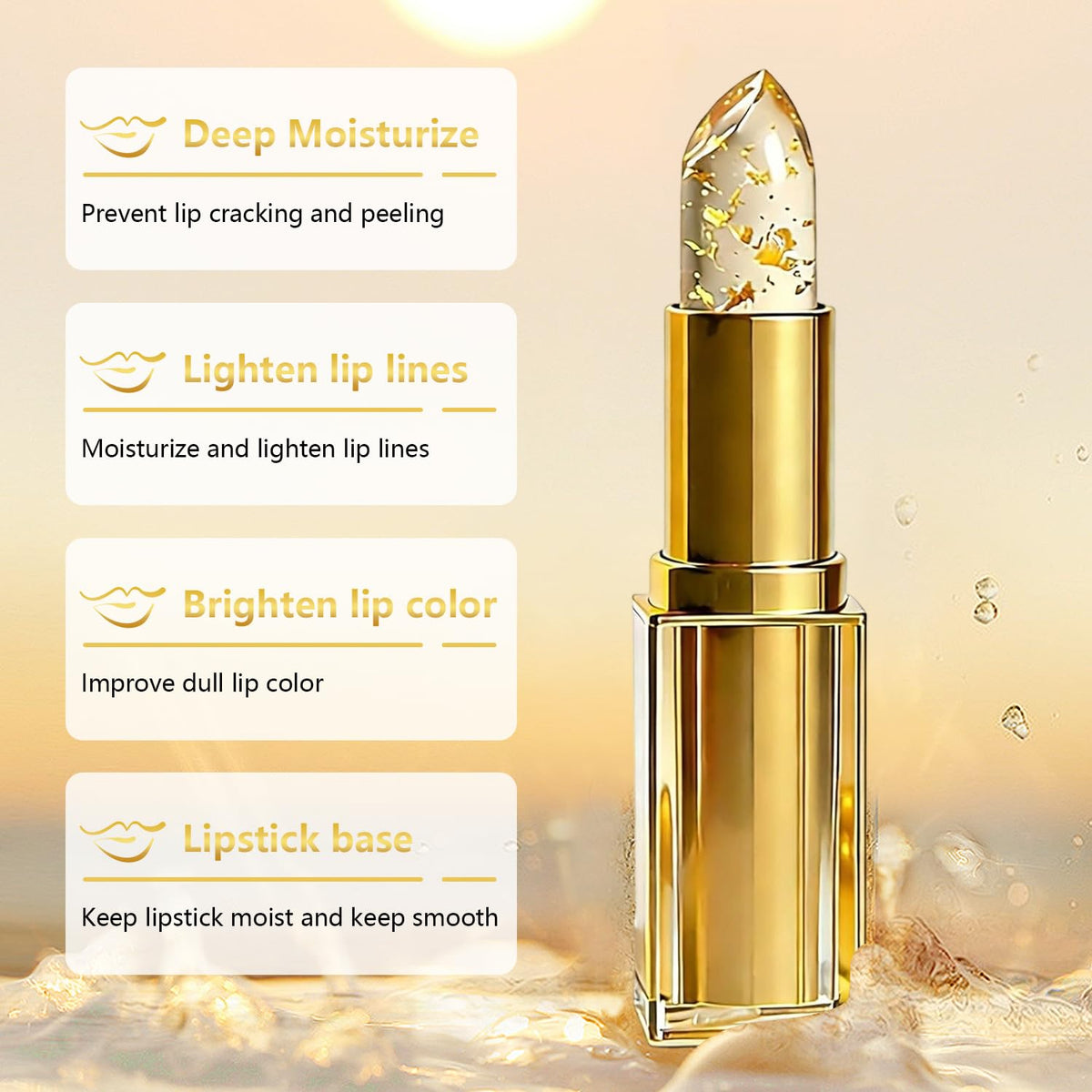 Generic Color Changing Lipstick package closeup highlights color-changing formula for a personalized shade.