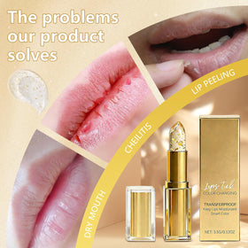Generic Color Changing Lipstick true-tone application demonstrates lip color adapting to pH.