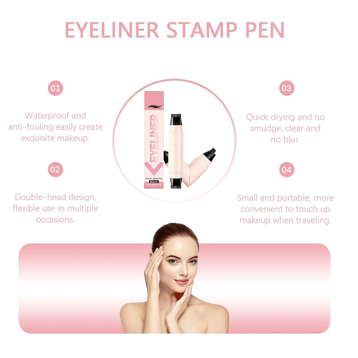 Generic compact kit offers portability for daily makeup routines.