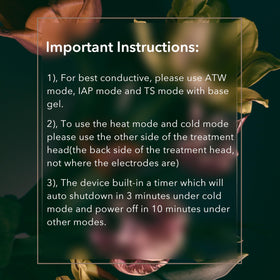 Generic cooling mode depuffs eyes and face for refreshed appearance