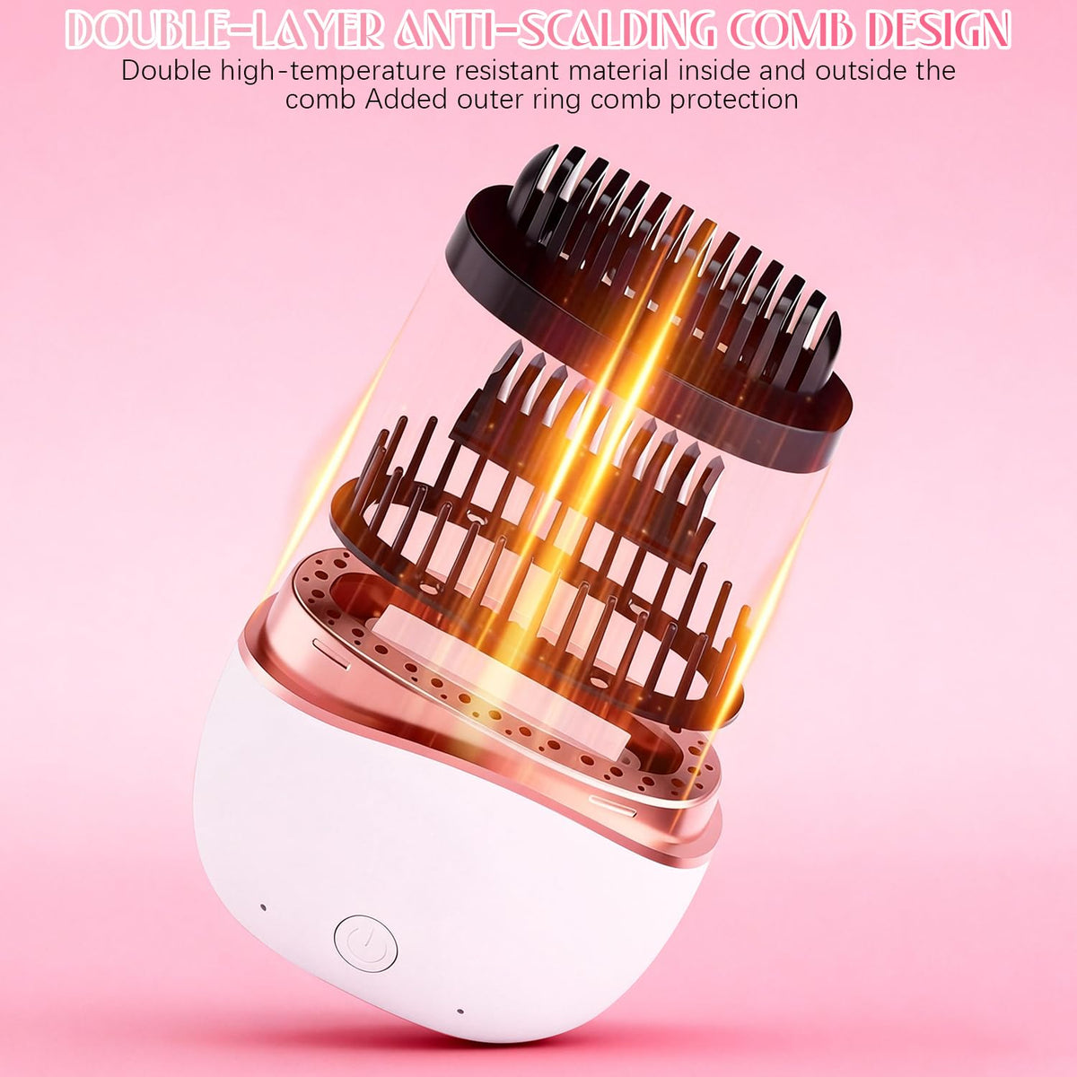 Generic cordless rechargeable design lets you style without outlets.