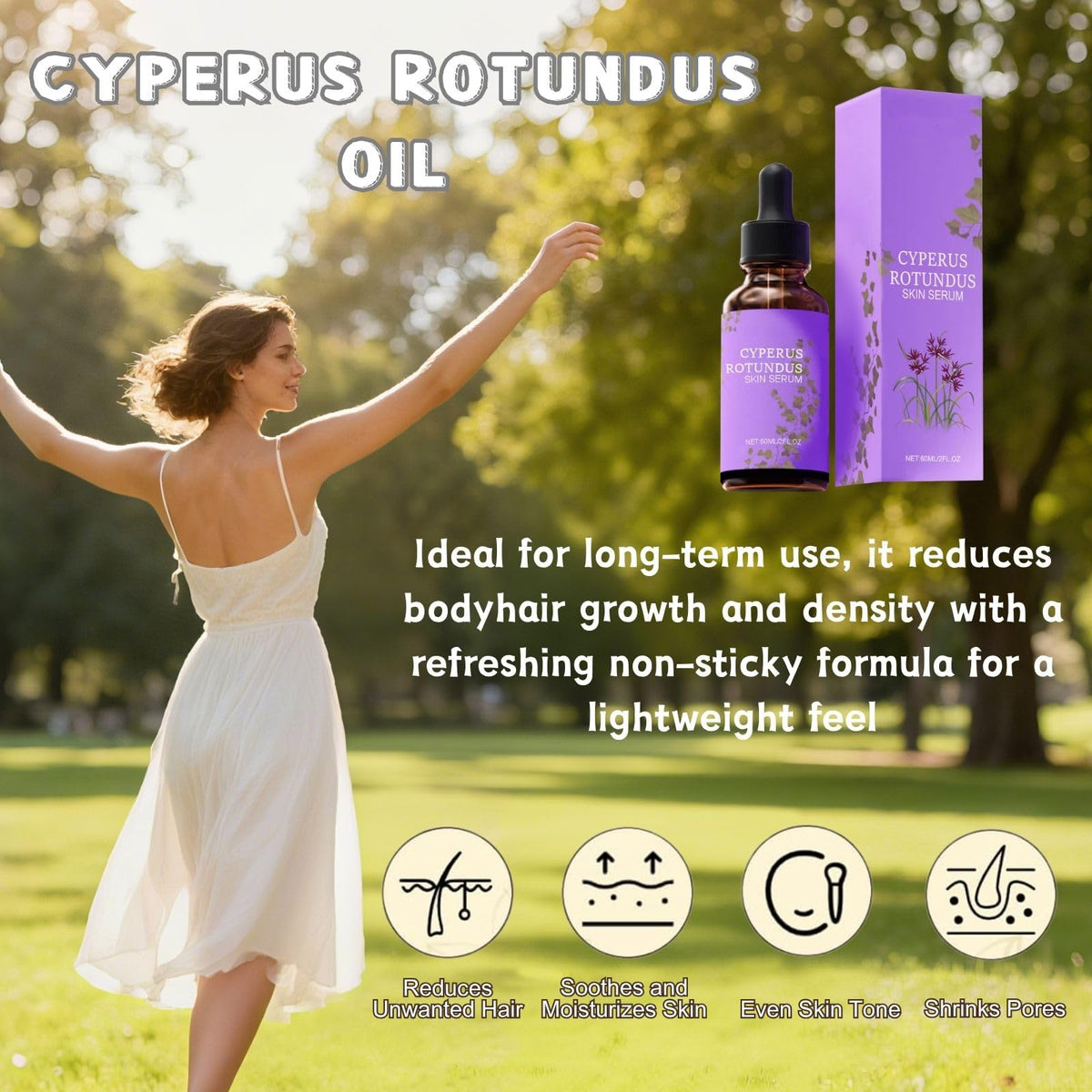 Generic Cyperus Rotundus Oil suitable for all skin types.