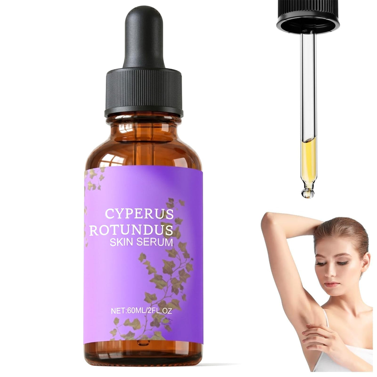 Generic Cyperus Rotundus Oil bottle for natural skin care and soothing routine