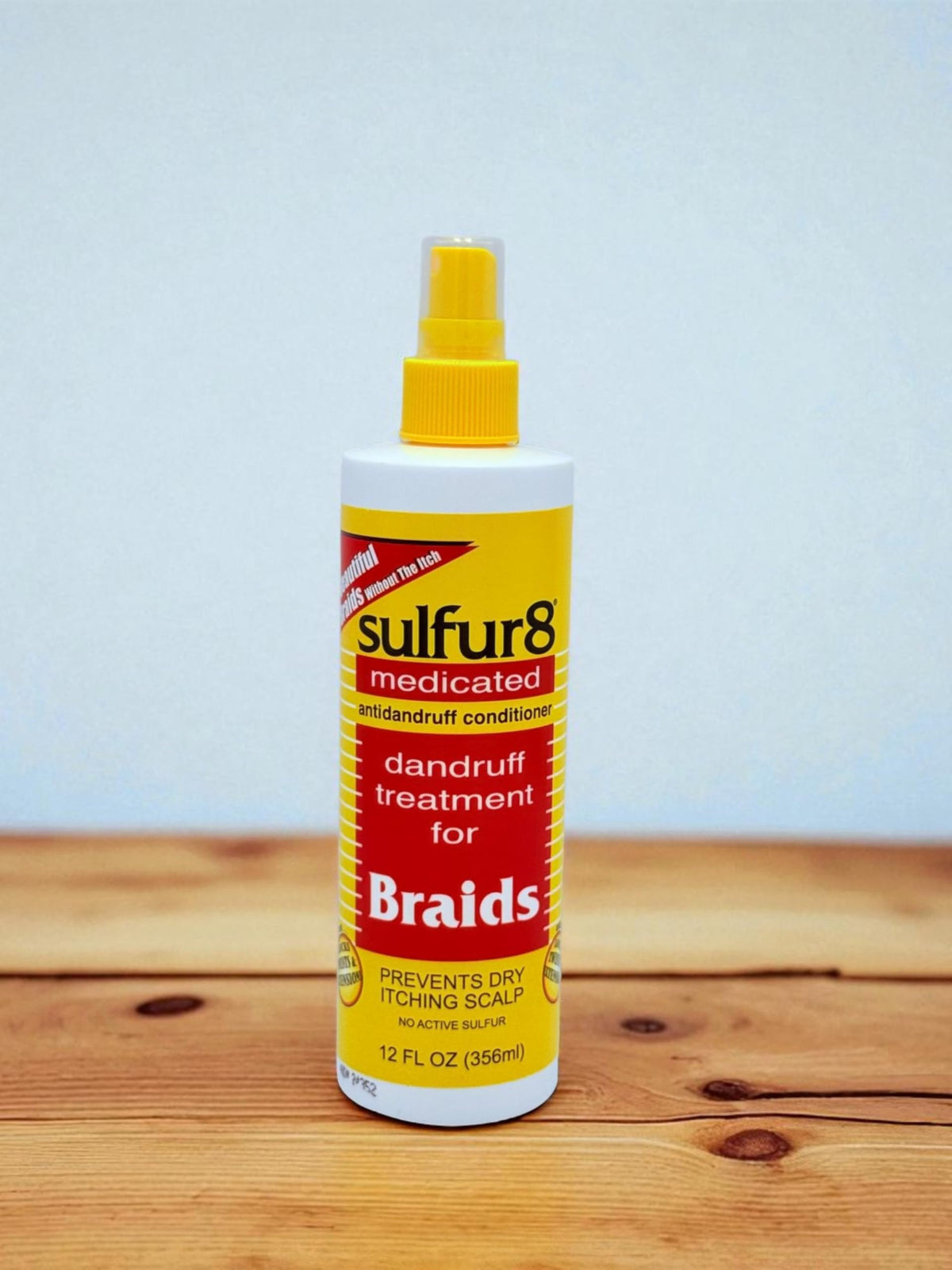 Fine mist sprays onto scalp under braids for cooling relief