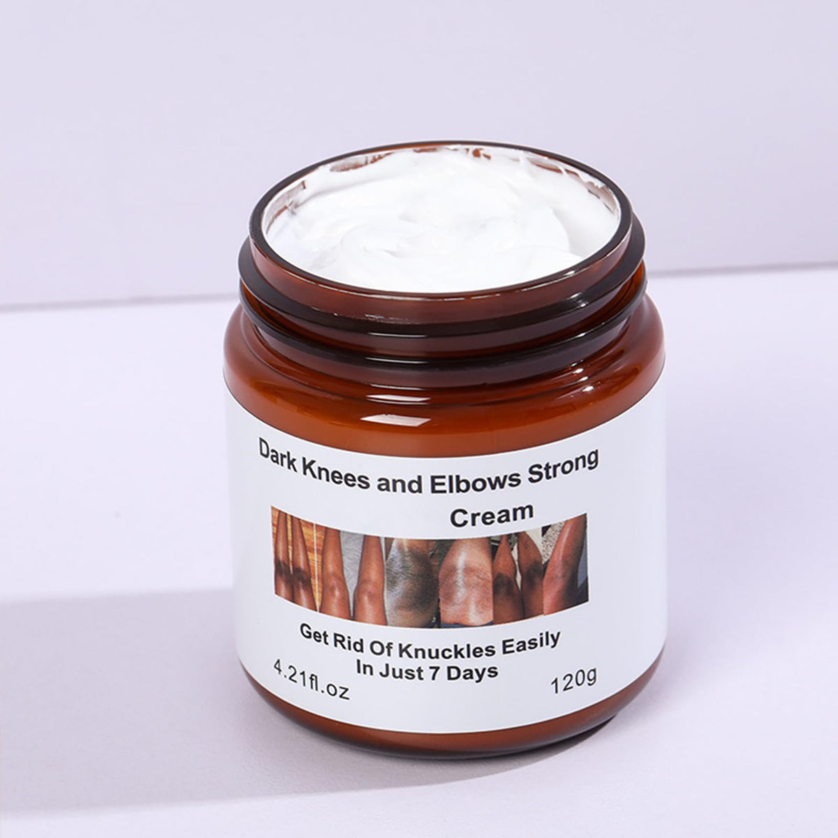 Generic Dark Knees Remover cream swatch showing rich texture for dry skin care.