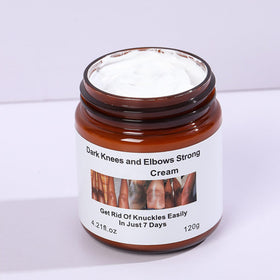Generic Dark Knees Remover cream swatch showing rich texture for dry skin care.
