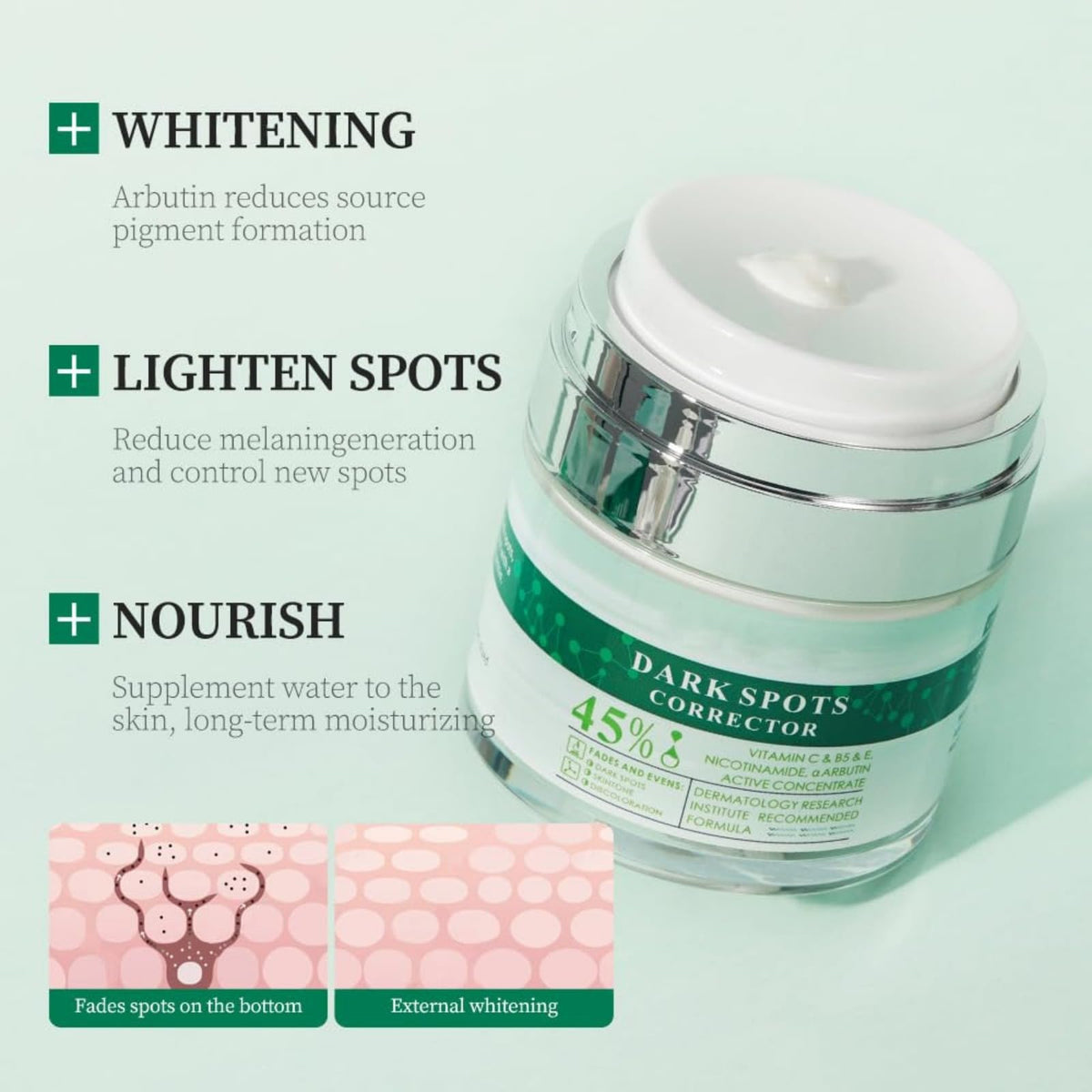 Fresh looking skin after using Generic Dark Spot Cream
